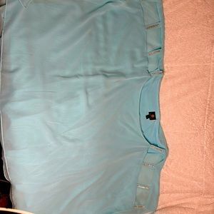 Queens- Sexy beautiful sky-blue, with crystal shoulder accented shoulder straps.